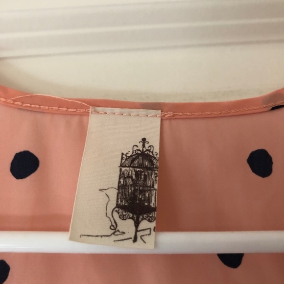 Lovely Pink Polka Dot Dress with Backless Feature - Picture 3 of 5